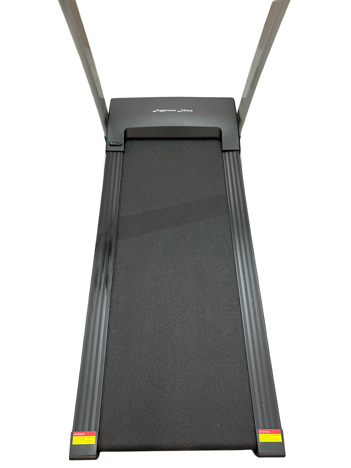 Gros plan sur la courroie du tapis de course CompactPro, une courroie de 1300mm x 480mm offrant une liberté de mouvement optimale.