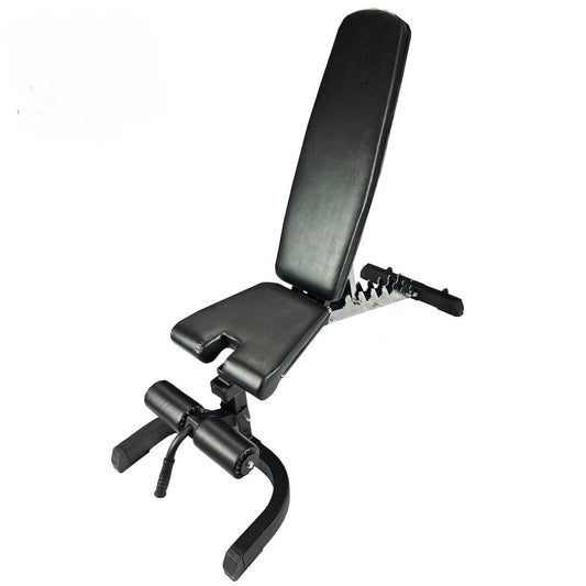 Banc de musculation ajustable de qualité commerciale HALT3R, noir et robuste, capacité de 850 lb.