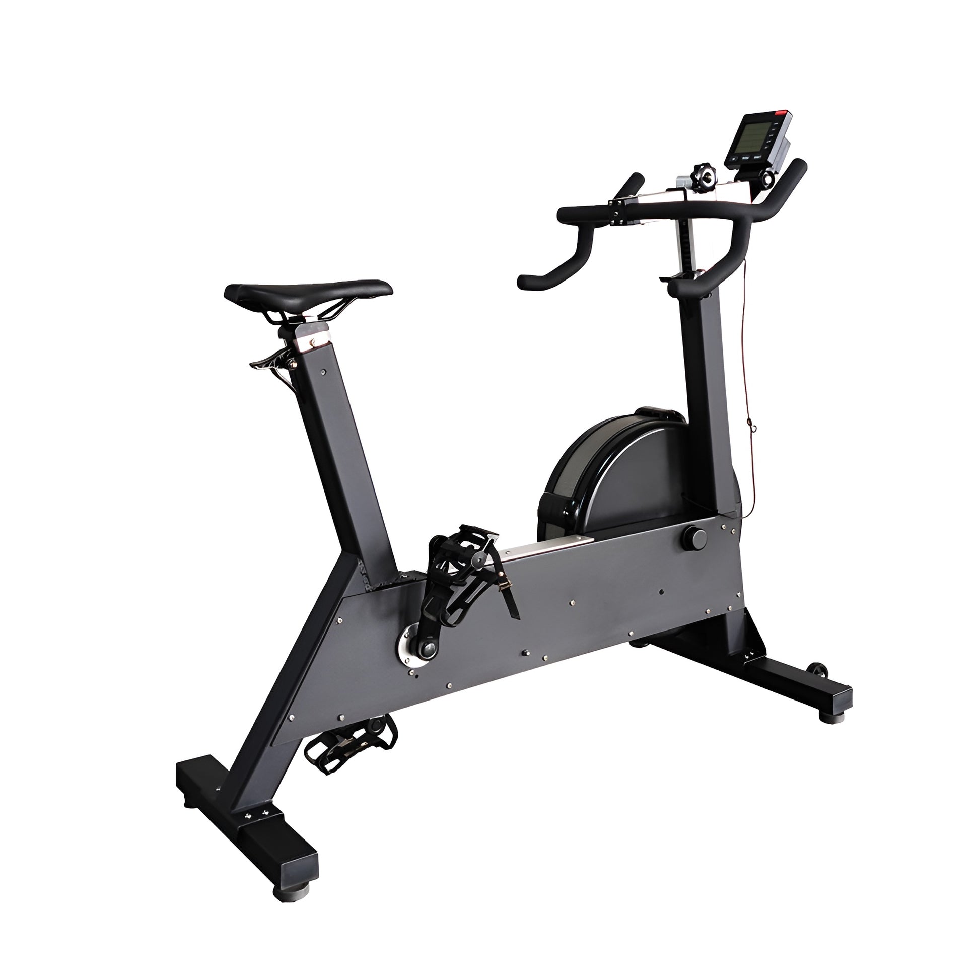 Vue en perspective de trois quarts avant du Bike Erg HALT3R Fitness.