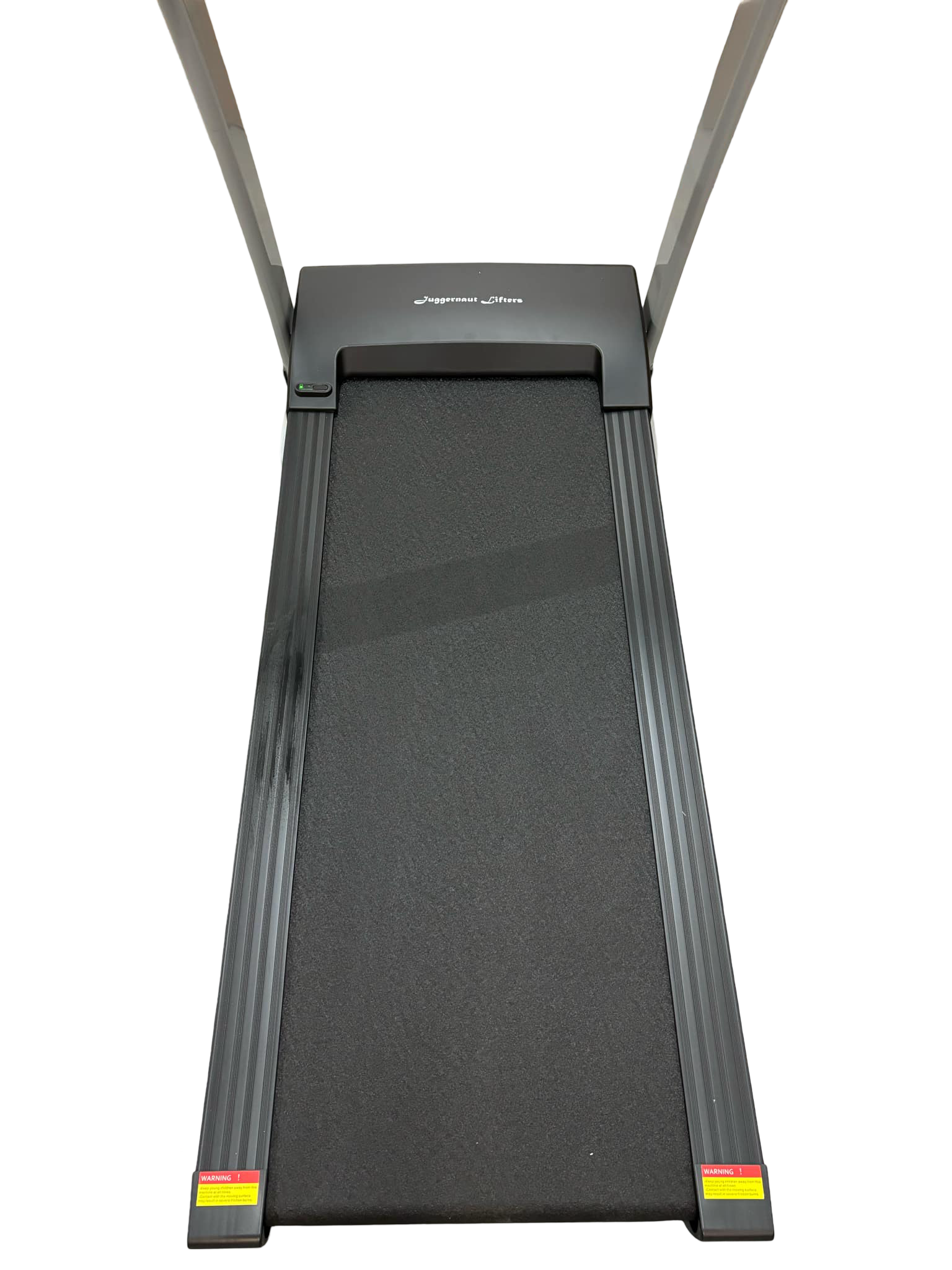 Gros plan sur la courroie du tapis de course CompactPro, une courroie de 1300mm x 480mm offrant une liberté de mouvement optimale.