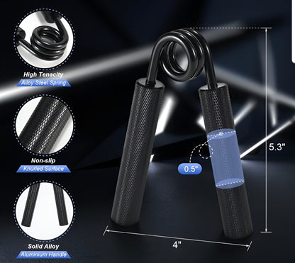 Dimensions et caractéristiques du produit Hand Grips, le reforceur de préhension.