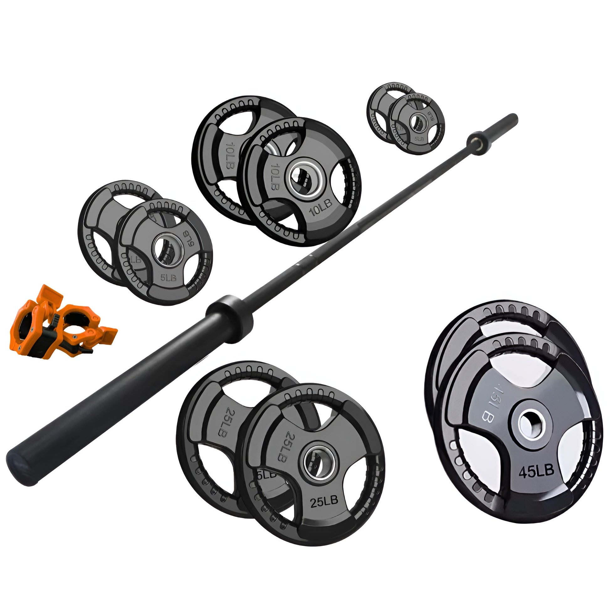 CAP Barbell Ensemble de poids olympiques en fonte de 34 kg de 5,1 cm CAP Barbell Ensemble de poids olympiques en fonte de 34 kg de 5,1 cm