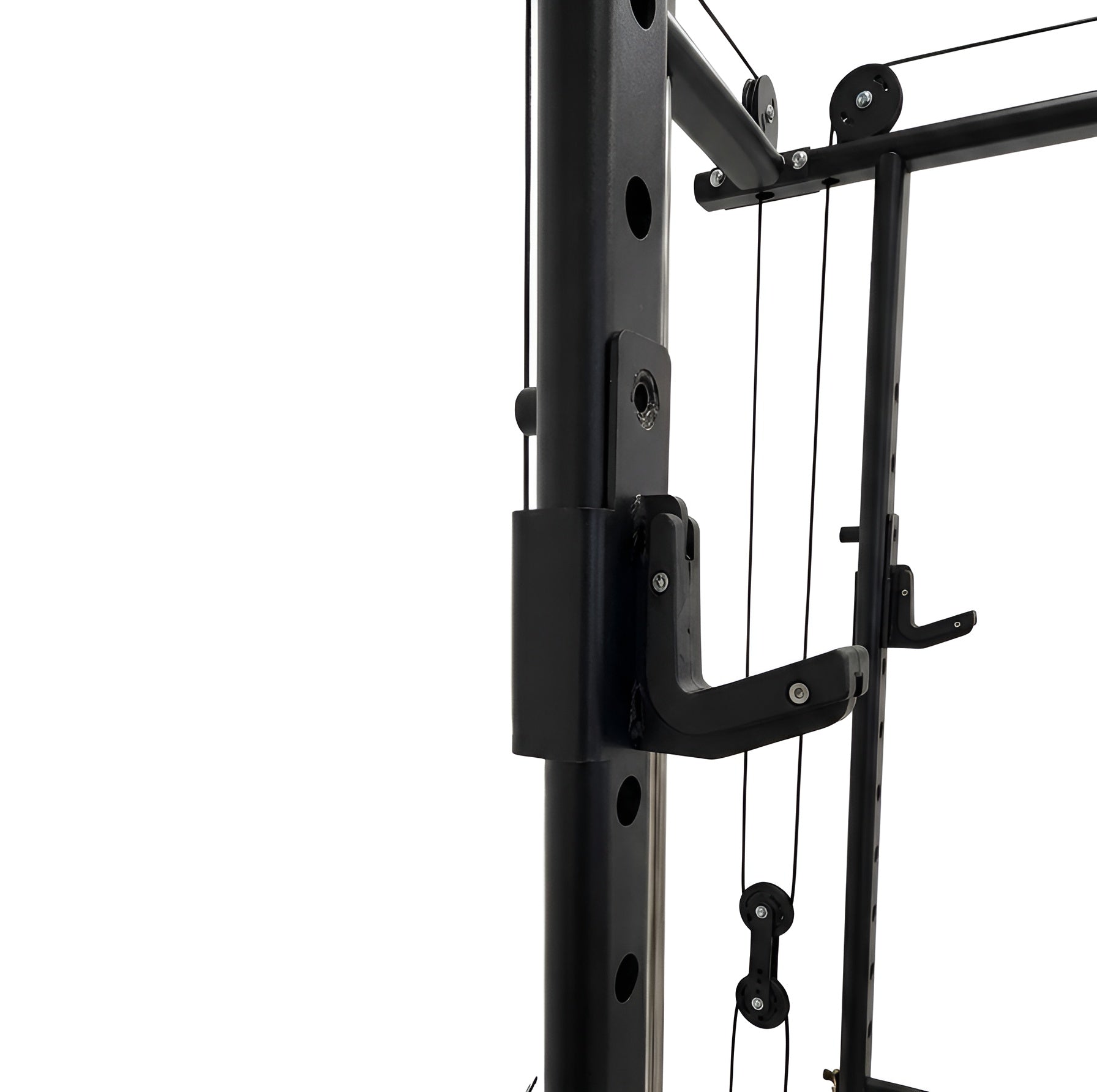 Sécurisez votre barre à n'importe quelle hauteur pour des squats et des développés couchés sans risque.