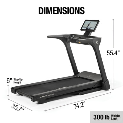 Détails de fabrication du tapis roulant Inspire T5s