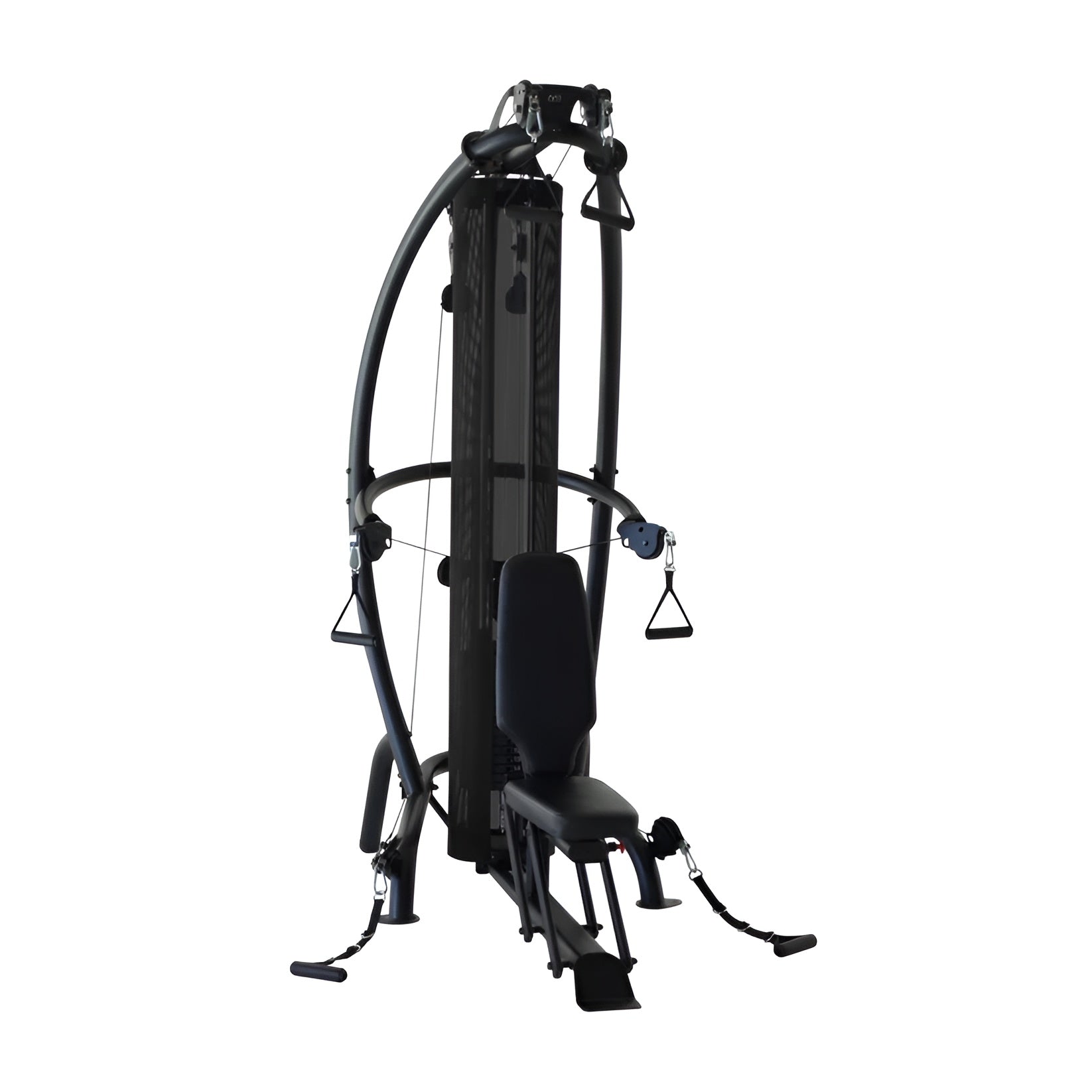 Multi-gym compact Inspire M1 doté de six poulies ajustables pour une liberté de mouvement totale dans un gym à domicile.