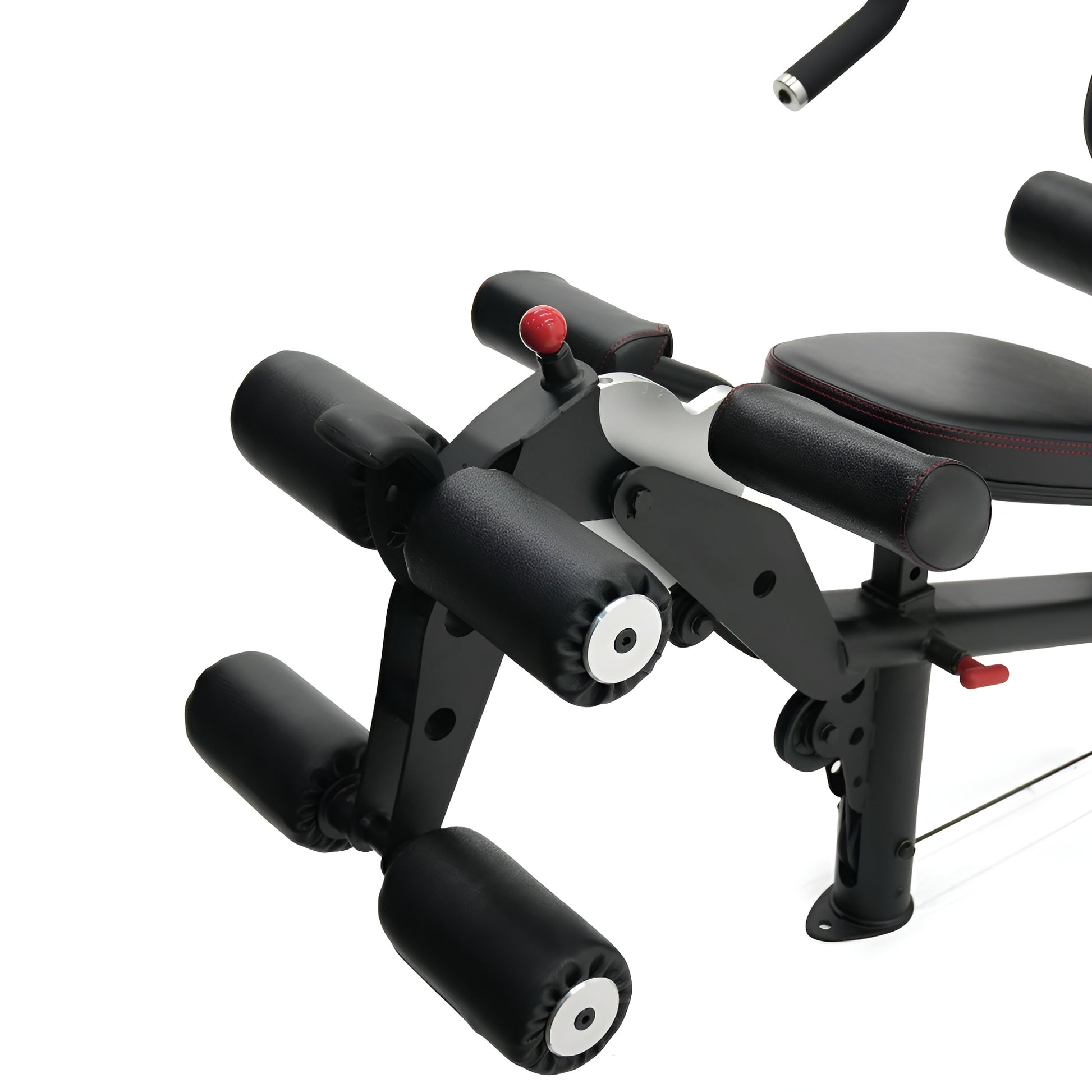 Module d'extension et de flexion des jambes (Leg Extension & Curl) avec rouleaux de mousse haute densité sur l'Inspire M2.
