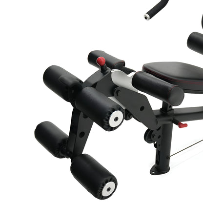 Module d'extension et de flexion des jambes (Leg Extension & Curl) avec rouleaux de mousse haute densité sur l'Inspire M2.