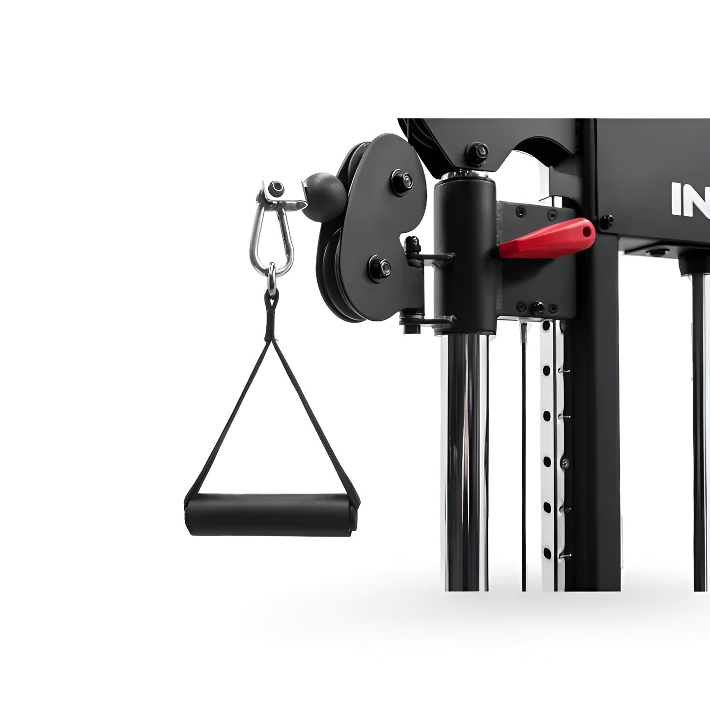 Système de poulies réglables sur 30 positions du Functional Trainer Inspire FTX