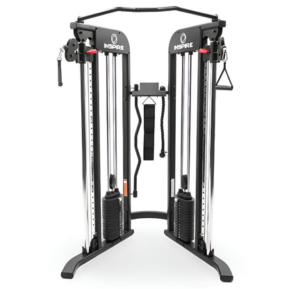Functional Trainer Inspire FTX noir mat avec double colonne de poids 165 lb et barre de traction intégrée