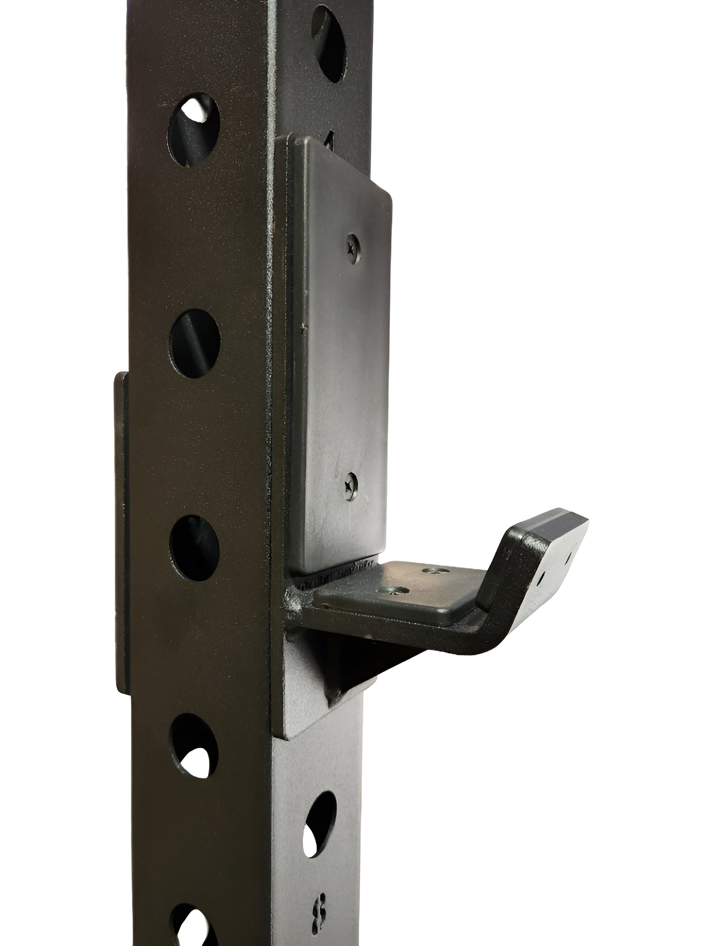Détails des J-Hooks et barres de sécurité robustes sur la cage commerciale 3x3.