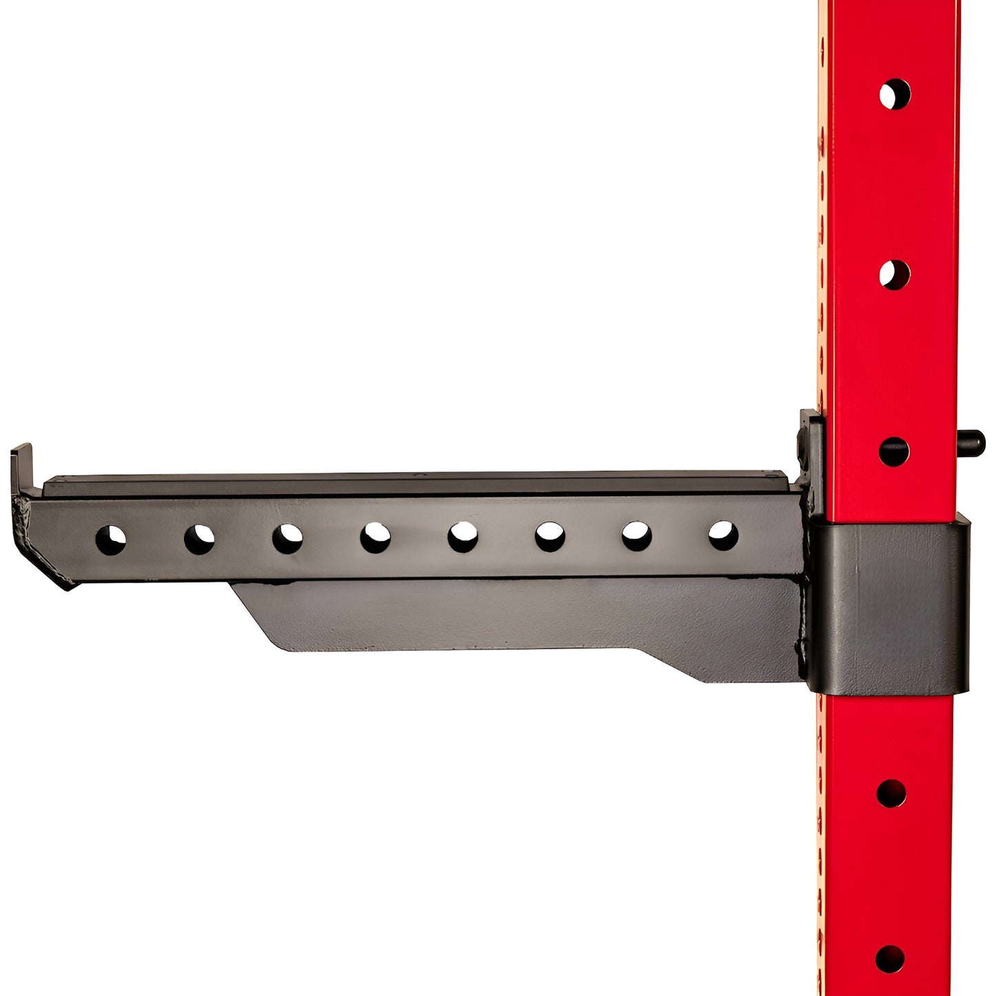 Bras de sécurité ajustables avec revêtement protecteur UHMW, conçus pour supporter la barre lors des squats et développés couchés.