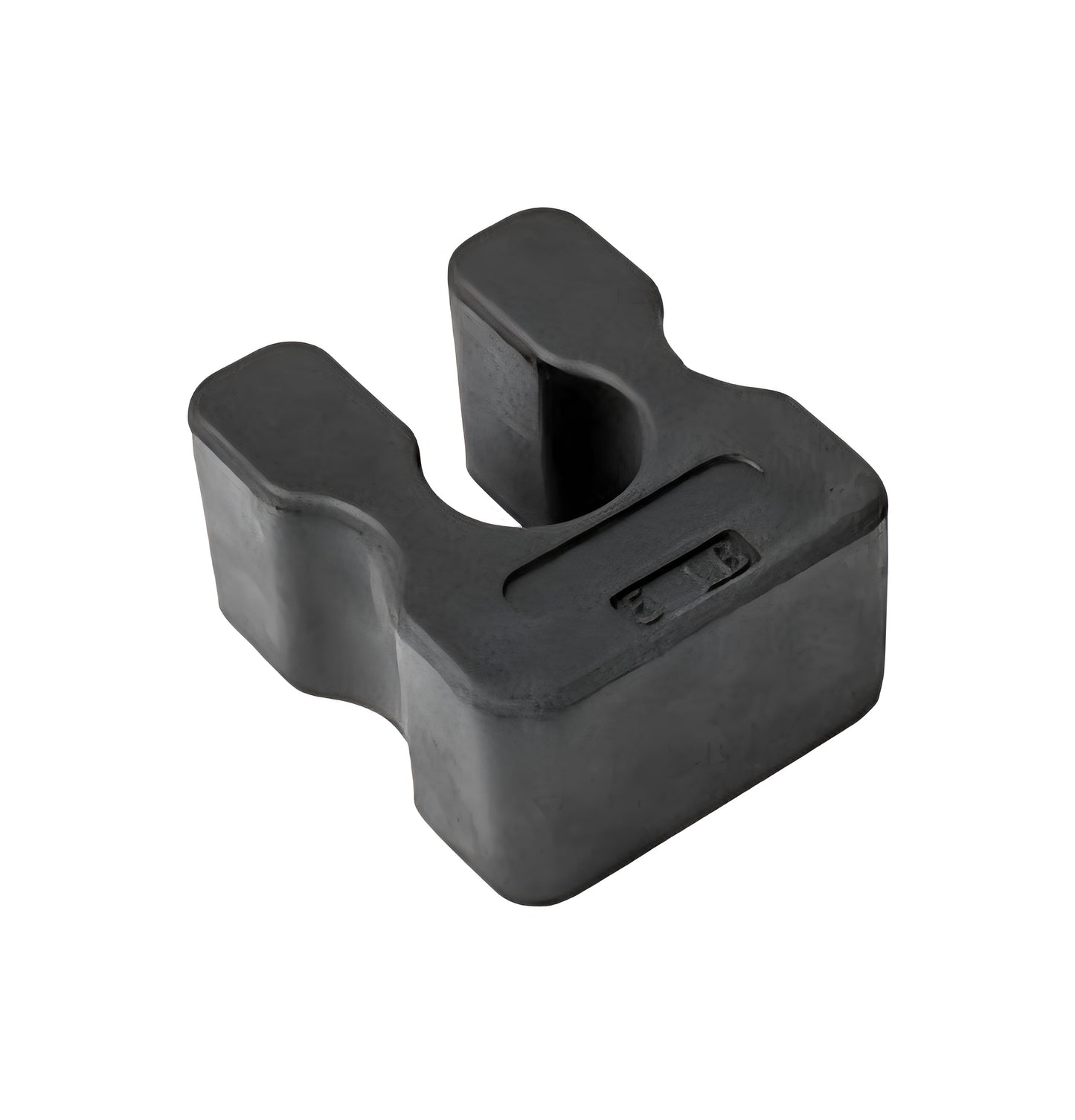 Poids additionnel de 5 lb HALT3R Fitness en acier noir, conçu pour s'insérer sur une pile de poids de machine à poulies.