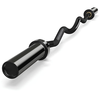 Barre EZ curl noire 5 pieds pour entraînement des bras HALT3R Fitness