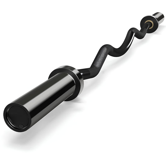 Barre EZ curl noire 5 pieds pour entraînement des bras HALT3R Fitness