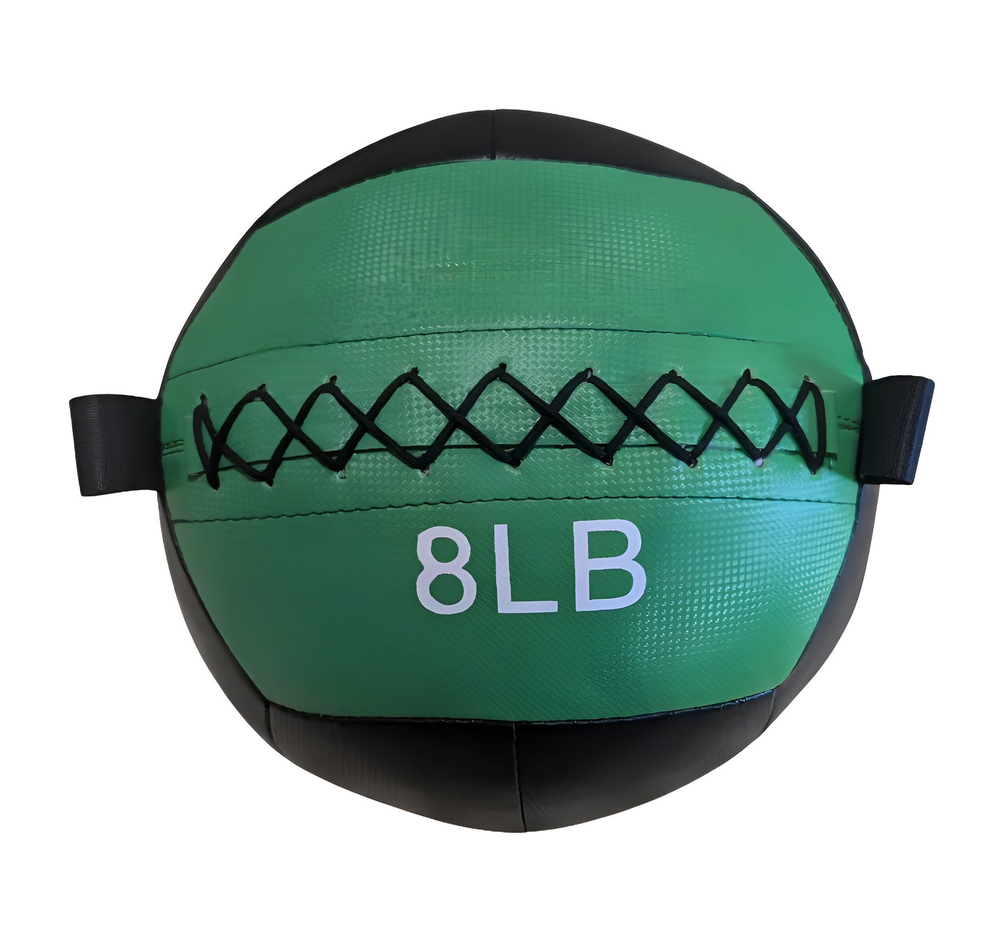 Vert Wall Ball 8 LB HALT3R pour CrossFit et entraînement fonctionnel. Ballon médicinal souple durable avec coutures de sécurité.